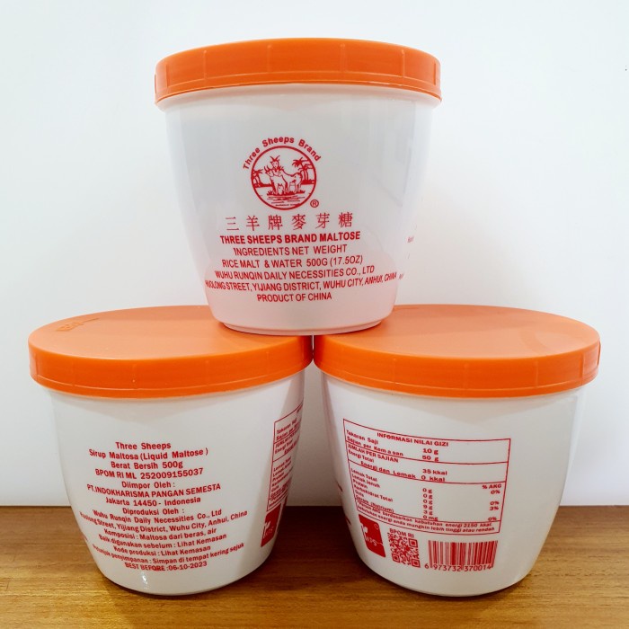 

SIRUP MALTOSA / GULA BEKO / MALTOSE SUGAR THREE SHEEPS BRANDS 500g