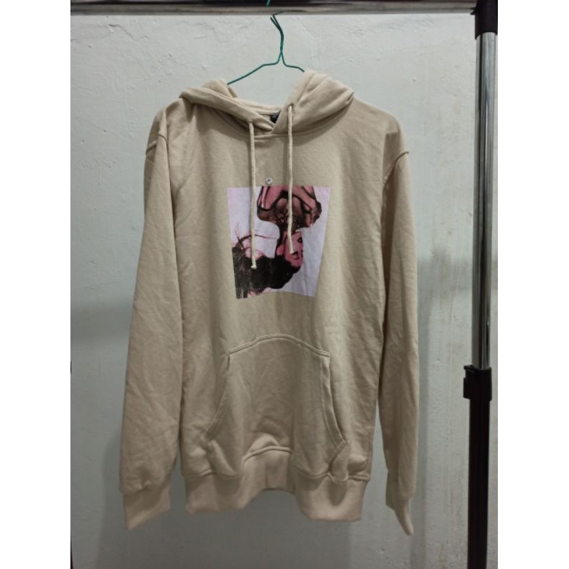 Hoodie ariana grande, beigie