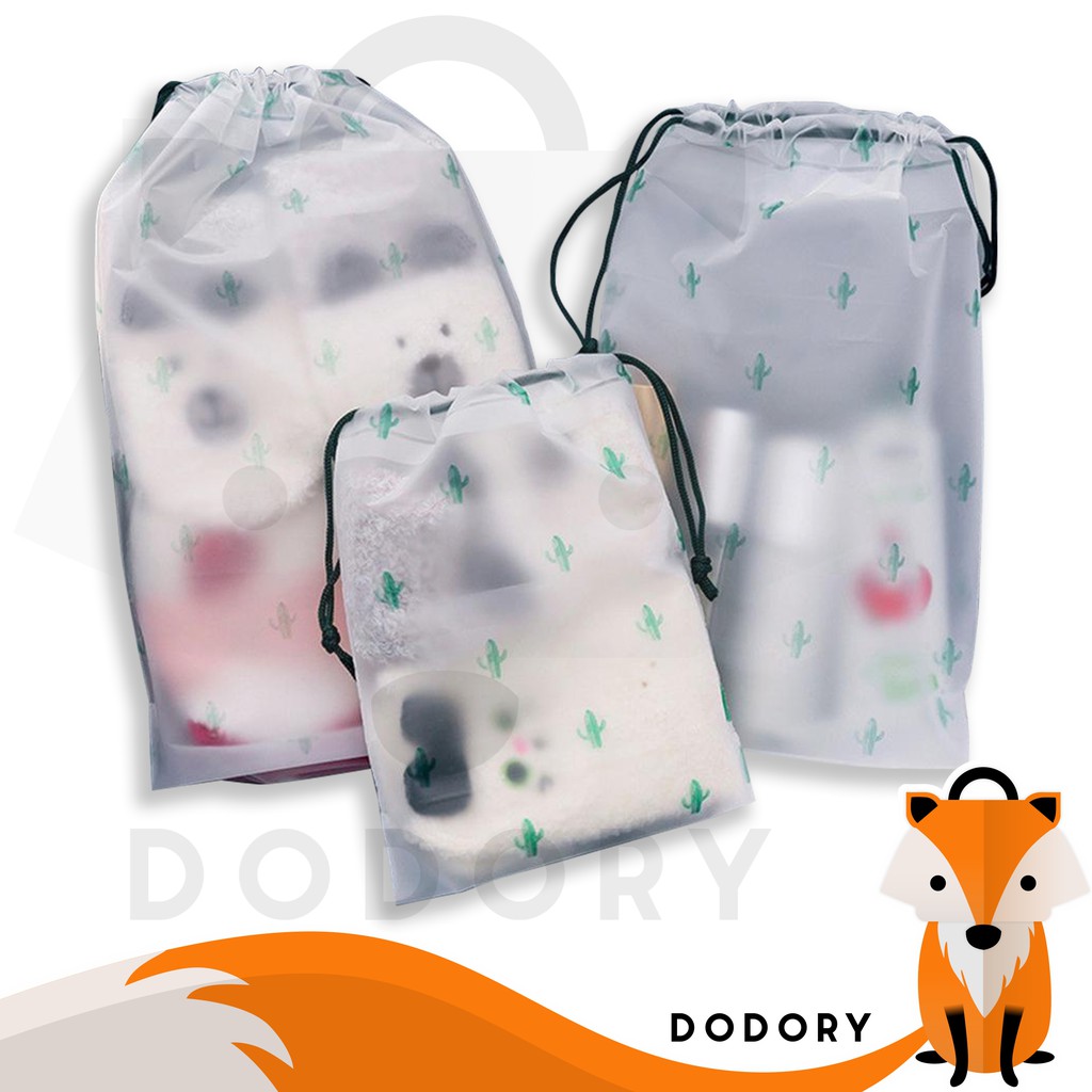 DODORY HL0072 Travel Pouch Organizer Tas Serut Makeup Serbaguna Motif Anti Air