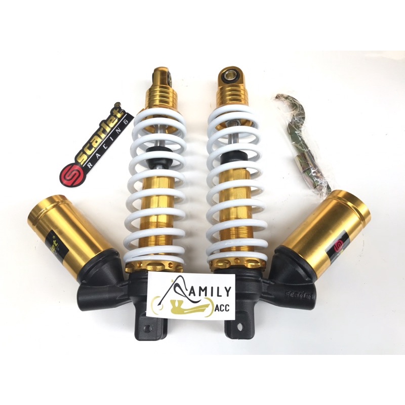 Shockbreaker Belakang Tabung Bawah Scarlet 8212-2 285mm Motor Nouvo dan Aerox 155