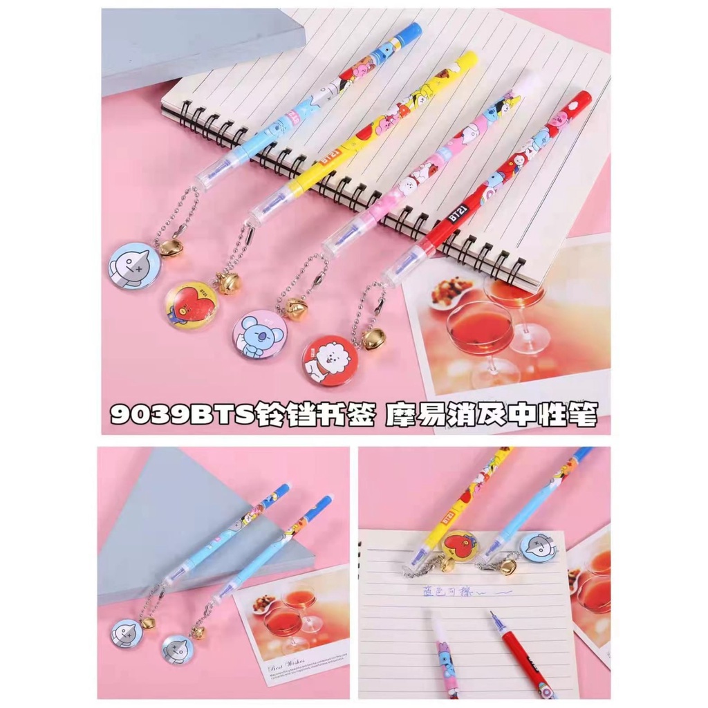 

PULPEN GEL BTS BT21 BULAT+LONCENG MOTIF BULAT+LONCENG PULPEN MOTIF BTS BT21