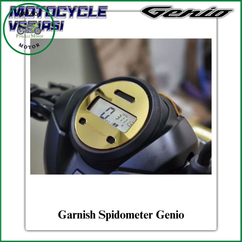 Garnish Speedometer Genio Garnis Cover Spidometer Genio Antigores Spidometer Genio (bisa cod)