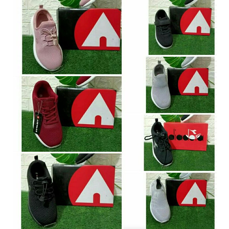 FILLYS Sepatu Sport AirWalk Diadora Original Brand MATAHARI Size 30/31/34/35/40/41/43