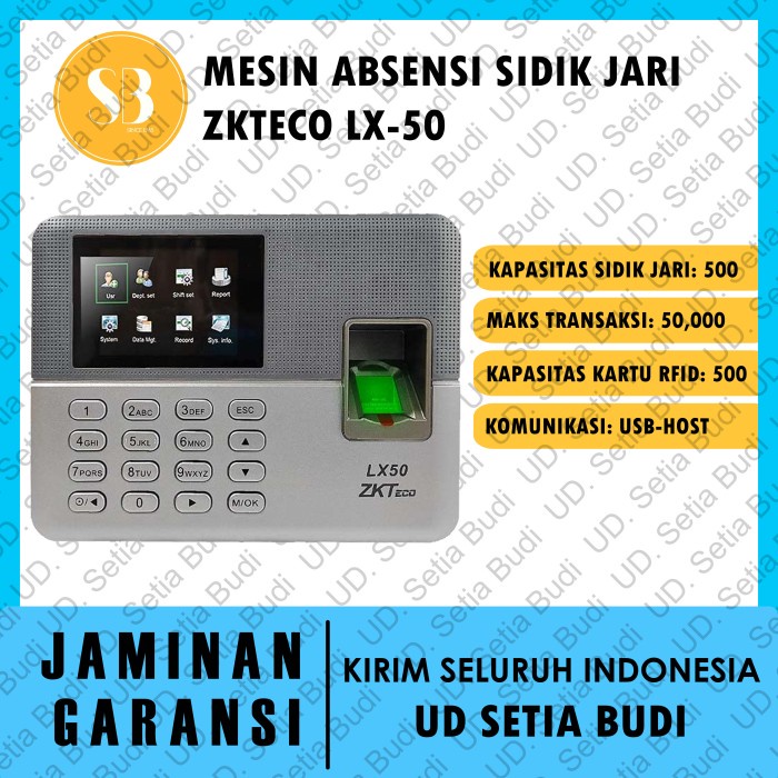 Mesin Absensi Sidik Jari Fingerprint ZK Teco LX50 LX 50