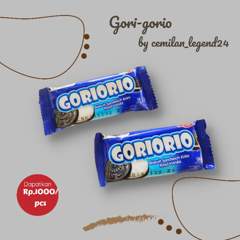 Gori gorio / cemilan jadul / gori gorio cream cod / biskuit gorio