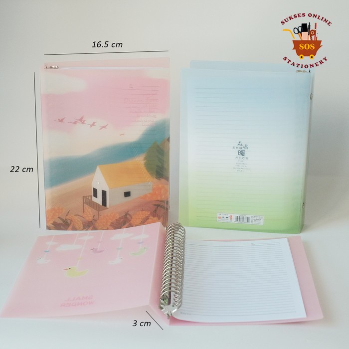 

Aman Mj2 Binder Note A5 Wz-77725 Loose Leaf / Buku Ring / Buku Note F Hemat