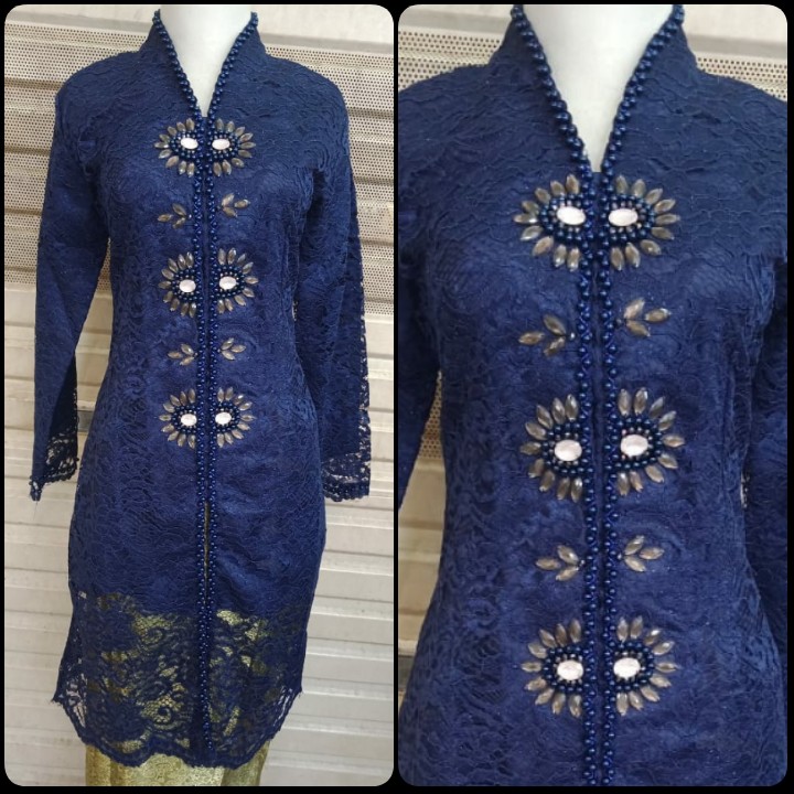 ATASAN KEBAYA TUNIK BROKAT KOMBINASI MUTE/KEBAYA TUNIK/KEBAYA BROKAT