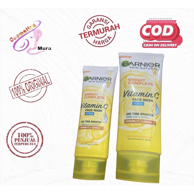 [ scrub ] [ 50 &amp; 100 ml ] garnier white speed light complete brightening scrub - light complete scrub