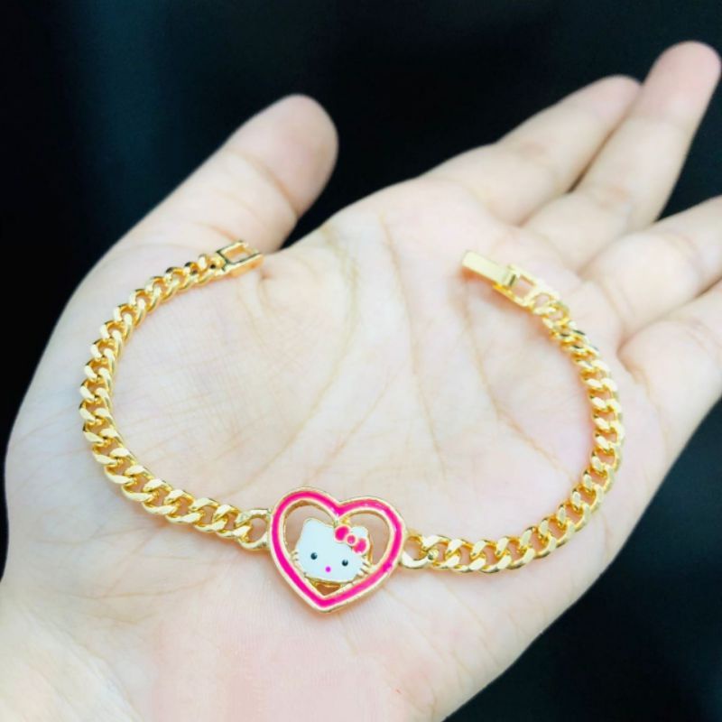 Gelang xuping anak model hello kitty perhiasan fashion