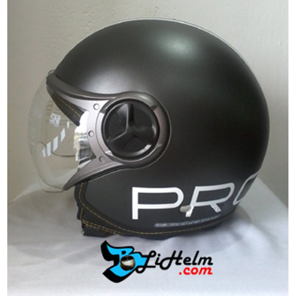 Helm CARGLOSS YR PROTECT GUN METAL DOFF Termurah