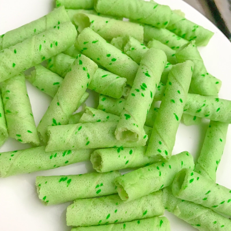 

KUE WAFER RASA PANDAN | CEMILAN MANIS STIK PANDAN | WAFER STIK ISI PANDAN
