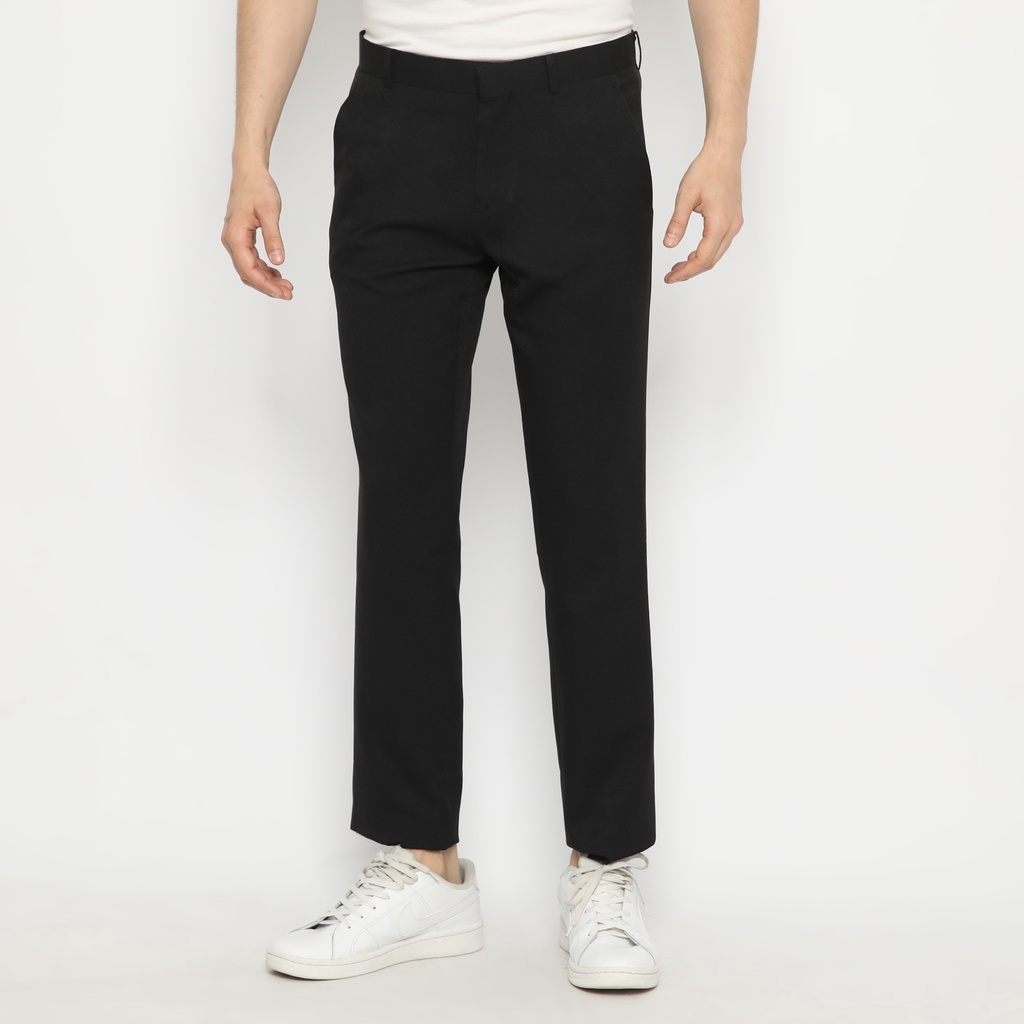 Platini Celana Formal Pria Panjang Slim Fit Hitam 88010