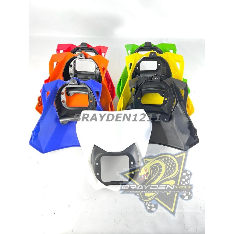 LAMPU HEADLAMP KLX BF DTRACKER KLX/BATOK LAMPU DEPAN KLX BF DTRACKER/KEDOK DEPAN KLX TANPA LAMPU