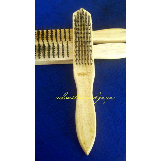 Sikat baja / sikat baja gagang kayu &quot;werkline&quot;
