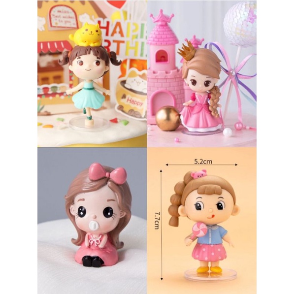 

topper cake/ topper kue/ anak perempuan/topper princess/topper kue/topper kucing/ topper anak/ topper baby / topper bayi/ topper rumah