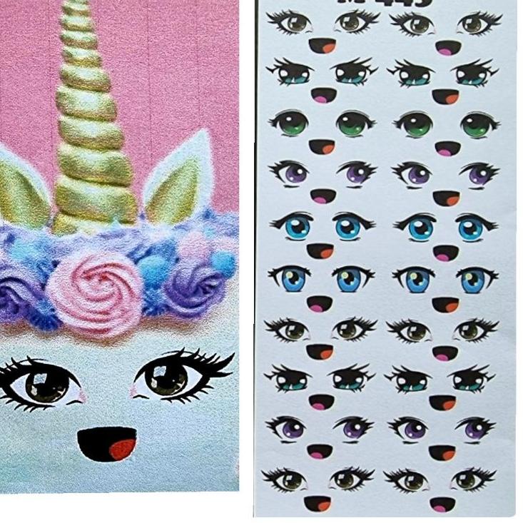 

Terbaik edible stamp / edible picture / stiker makanan / mata / emoji / face 4