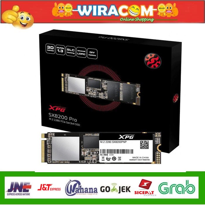 SSD Adata SX8200 Pro 1TB M.2 PCIe NVMe 1.3 Gen3x4 SX8200Pro