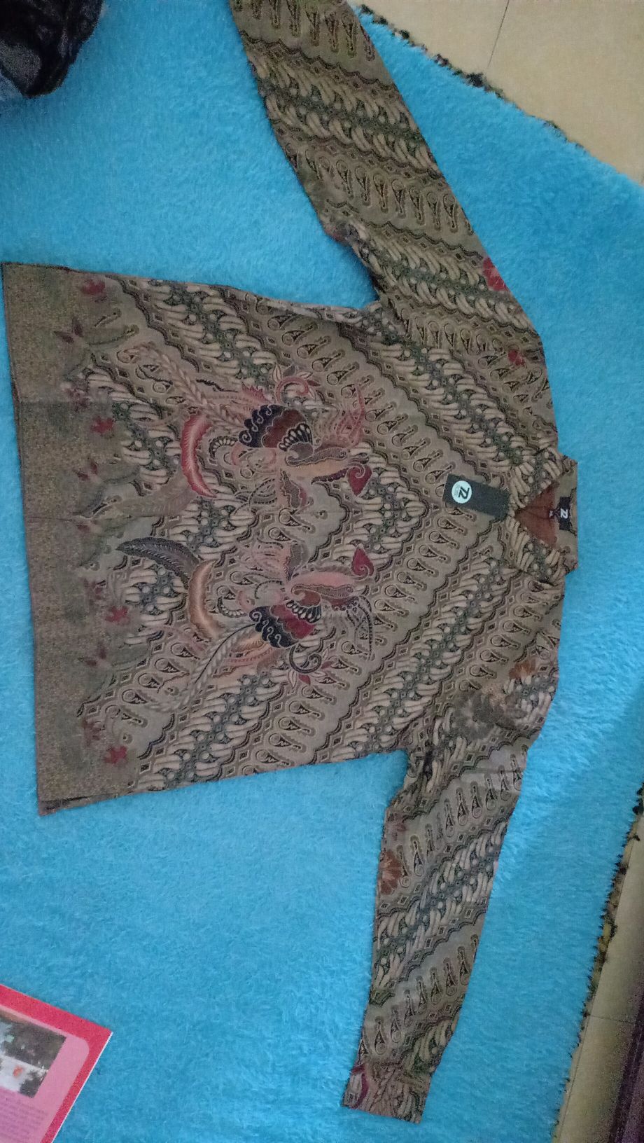 Kemeja Batik Pria Lengan Panjang Premium Parang Seling Kusumo Hijau Terang 725594 Cap 72