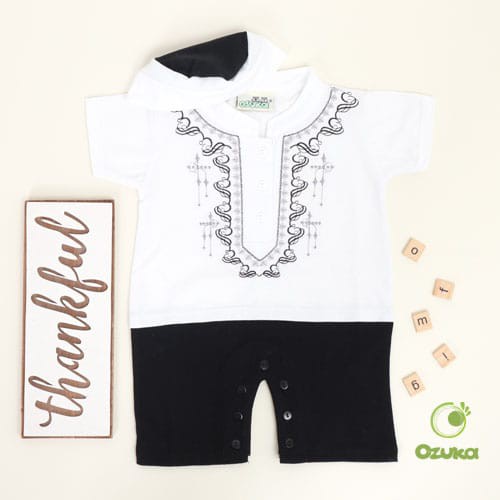 OZUKA Baby Boy Set/ Setelan Anak Laki Laki Muslim - Romper Koko Kode: KDM-01