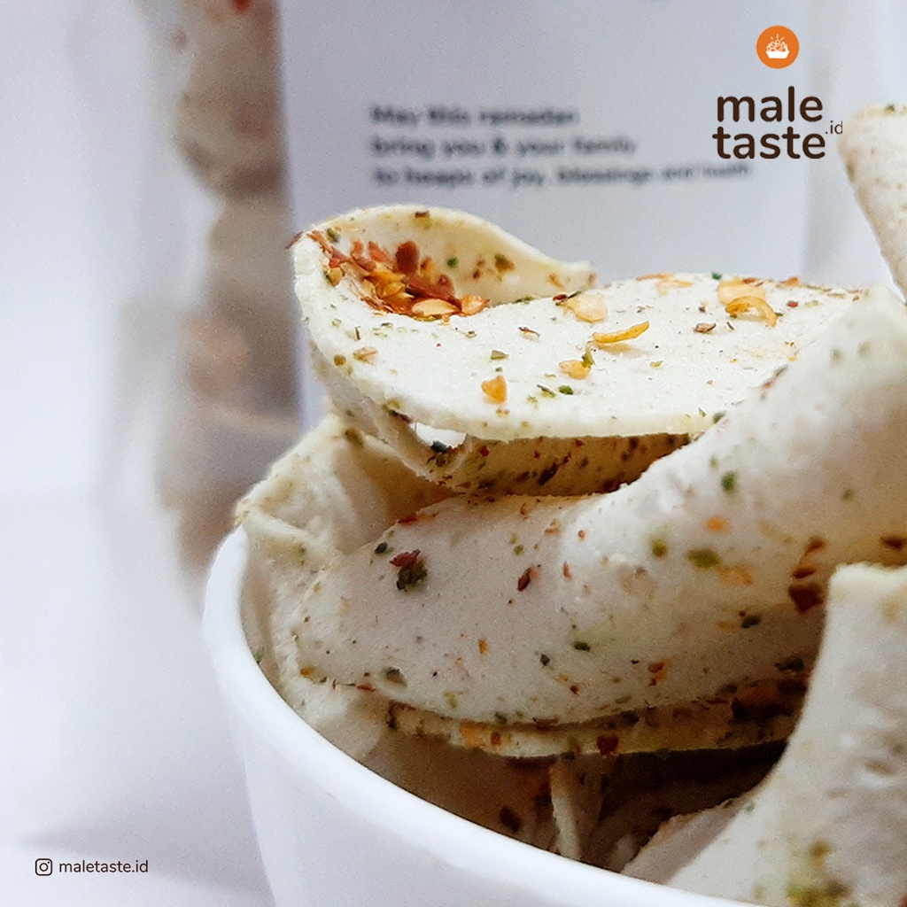 Premium Basreng Bandung Rasa Original Daun Jeruk - Balado Daun Jeruk-Pedas Daun Jeruk 270gr - maletaste.id-3