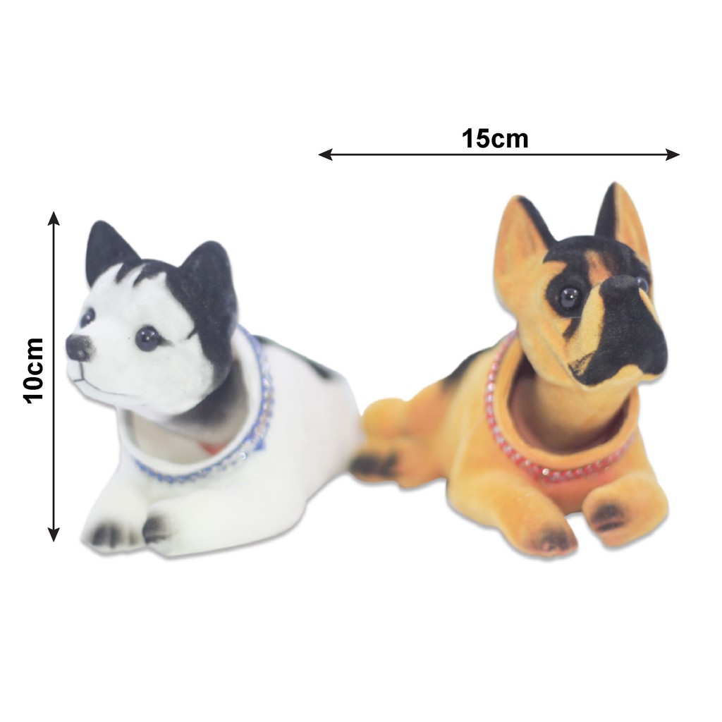 Dori - Dori ( Boneka Kepala Goyang ) Bulldog Serigala