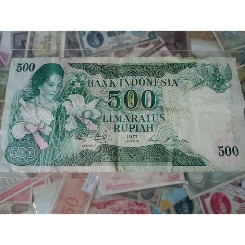 uang kertas 500 rupiah ibu konde tahun 1977