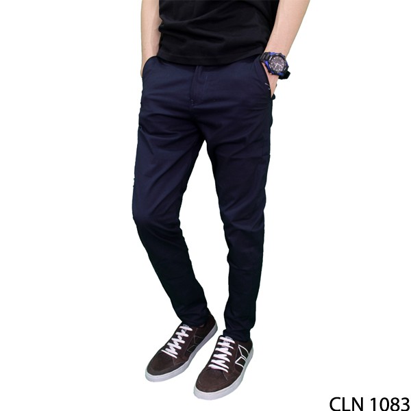 Chino Long Pants Stretch Biru Dongker – CLN 1083