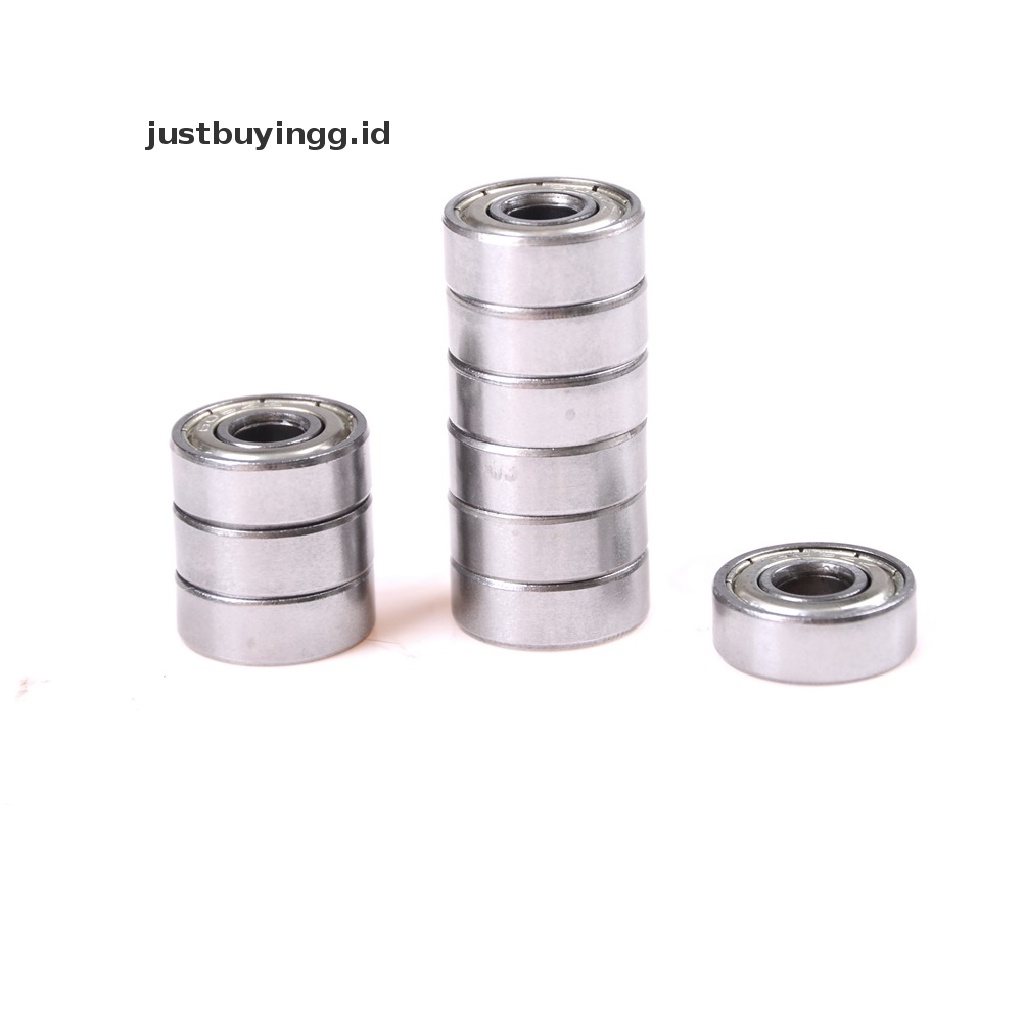 10pcs Bola Bearing Radial 624zz 4mm X 13mm X 5mm 624z Untuk Printer 3d