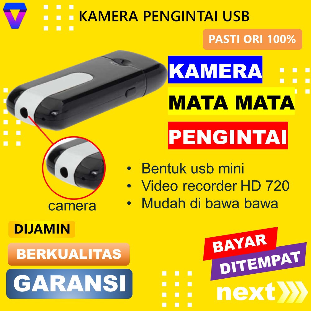 KAMERA MINI TERSEMBUNYI SPY CAMERA USB PENGINTAI CCTV KECIL HIDDEN CAM MATAMATA TANPA KABEL HD JS75