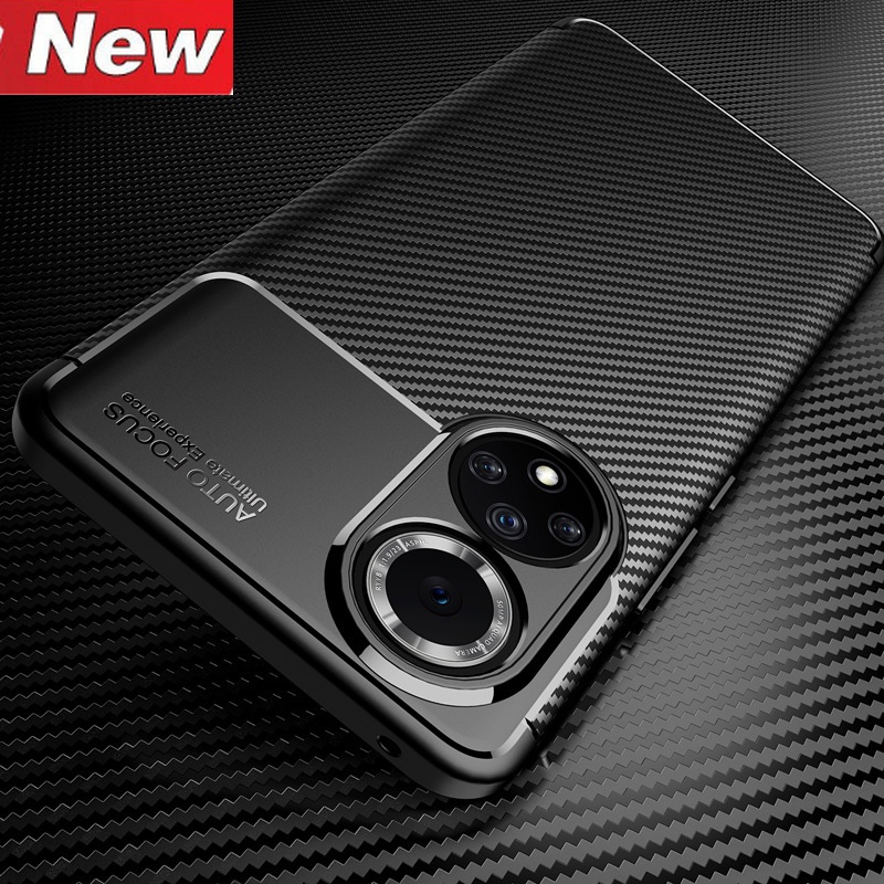 Soft Case Silikon Tekstur Carbon Fiber Shockproof Cover Huawei Nova 9 9 Pro 9