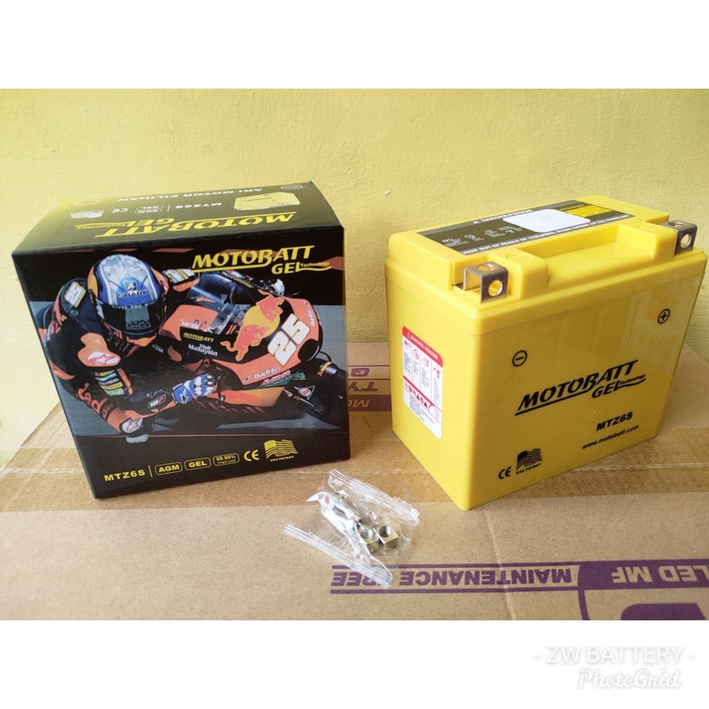 AKI MOTOR PCX 150, NMAX, AEROX, LEXI, SONIC 150 MTZ6S MOTOBATT GEL