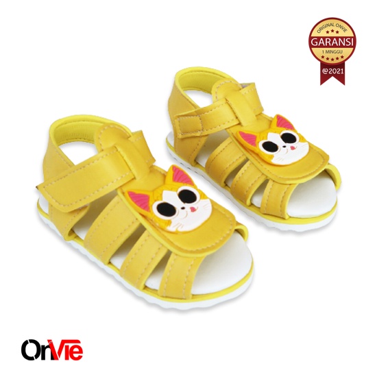 Sepatu Sandal Anak Perempuan Karakter Kucing Lucu | Sandal Anak Onvie