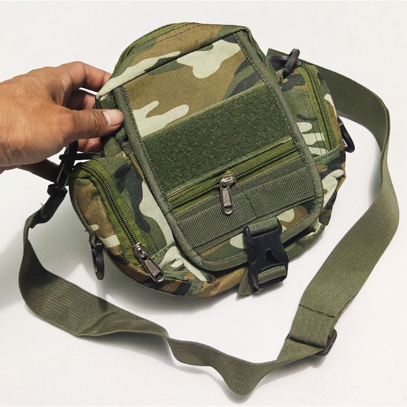 tas selempang  pria tactical army mini