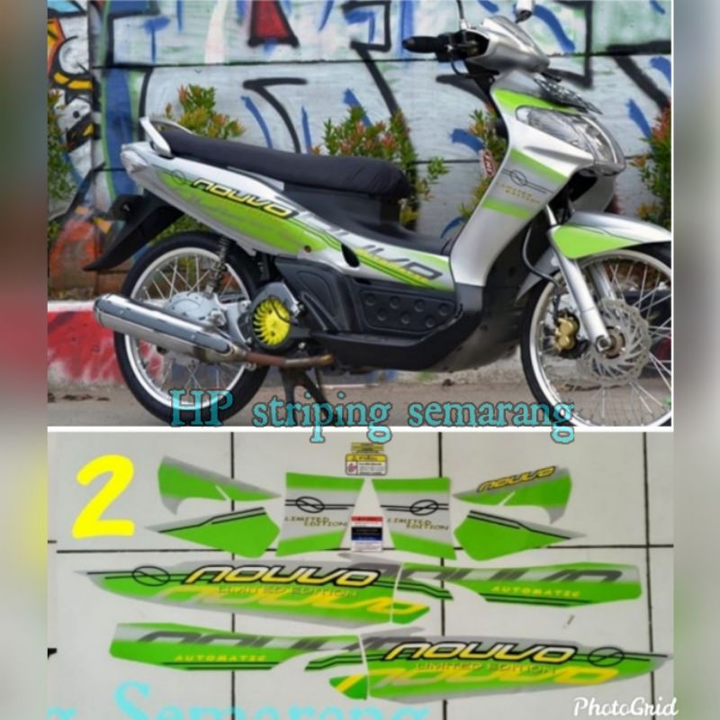 Striping Yamaha Nouvo lele Thailand hijau