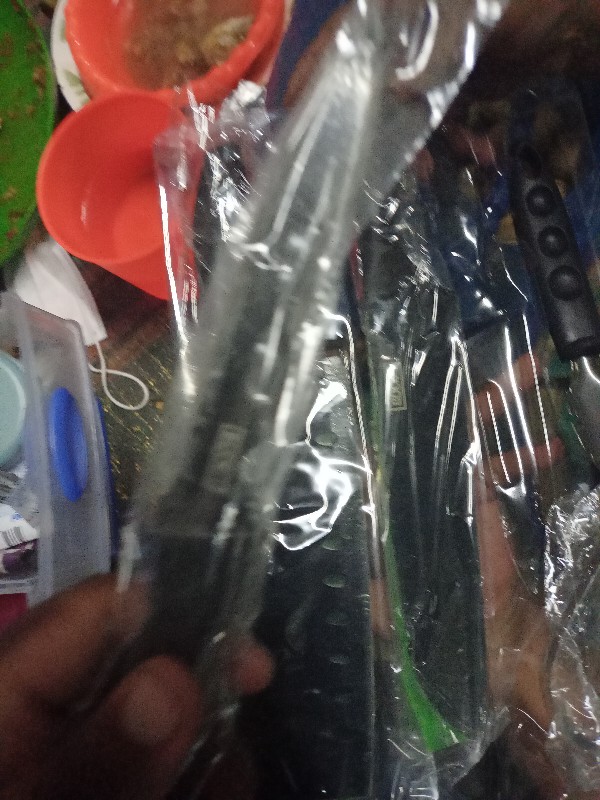 Set Pisau Dapur Hitam 5 Pcs In 1 Cetakan Telur Chef Knife Cleaver