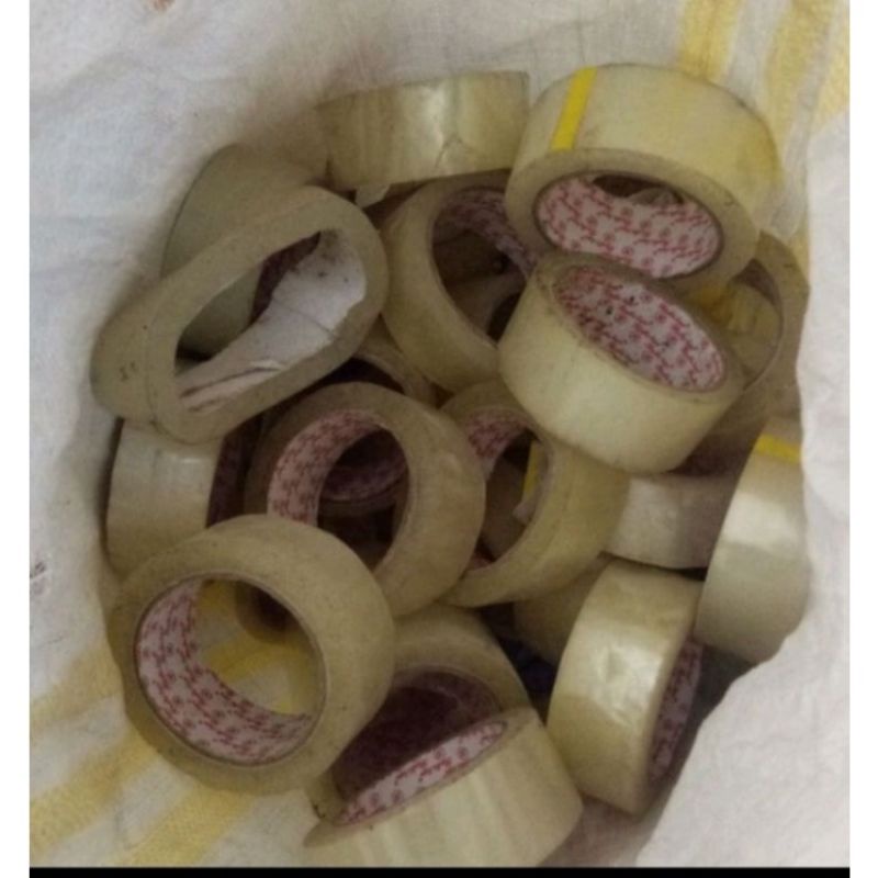 ( KILOAN ) LAKBAN BENING 2 INCH KILOAN LAYAK PAKAI BUAT BUNGKUS PAKET - LAKBAN BENING MURAH