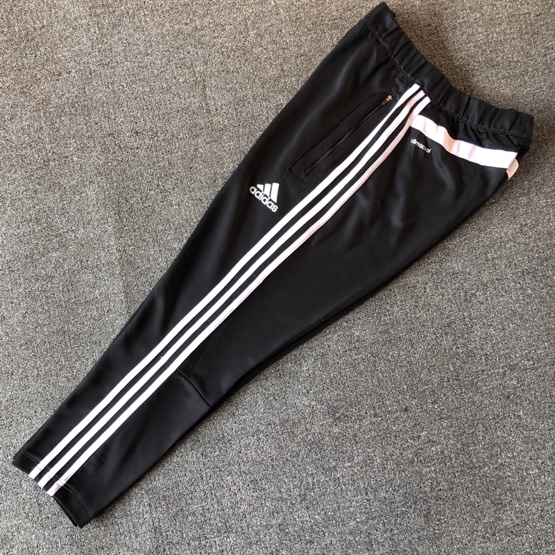 celana training track pants adidas climacool black white second