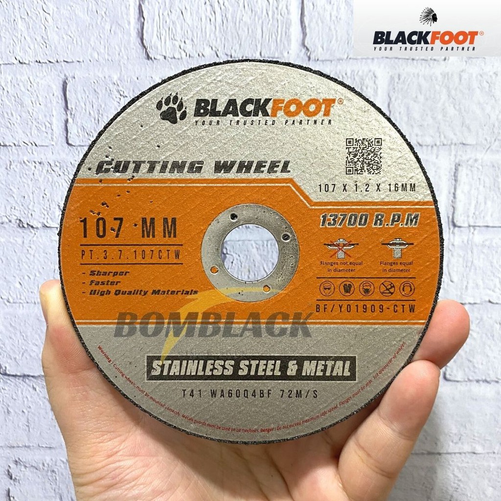 BLACKFOOT Mata Gerinda 4 inch Potong Batu Gurinda Besi Cutting Wheel