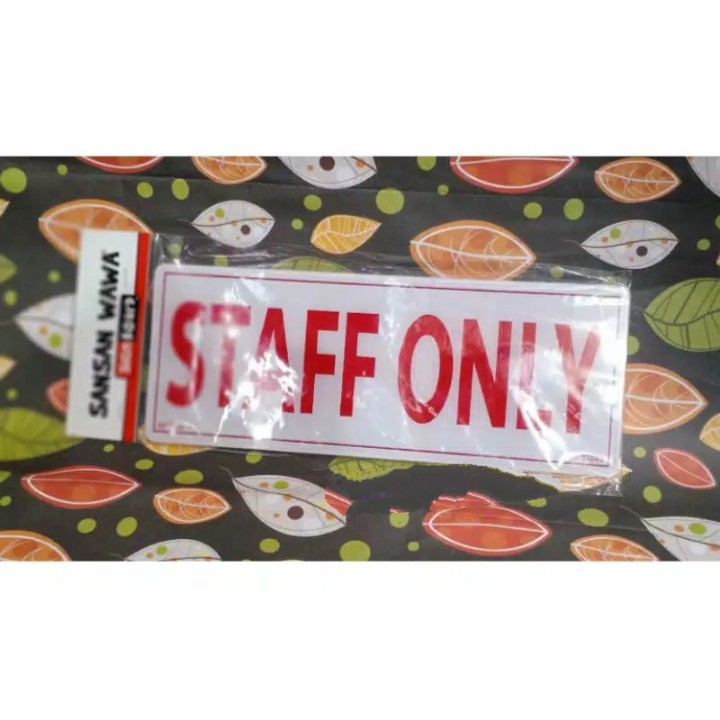 

Tulisan Acrylic Staff Only - Selain Karyawan Dilarang Masuk