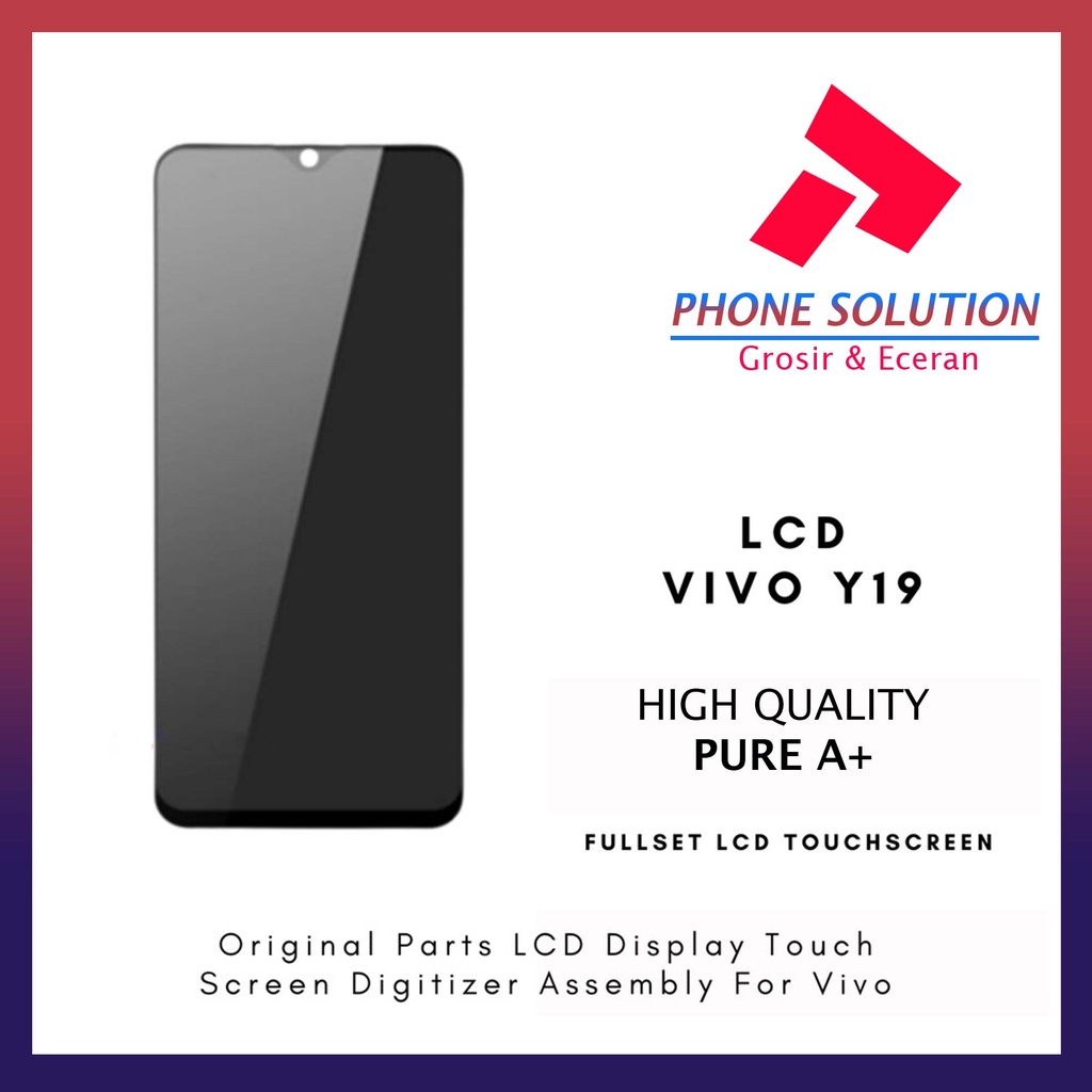 LCD Vivo Y19 Original 100% Fullset Touchscreen // Supplier LCD Vivo - Garansi 1 Bulan