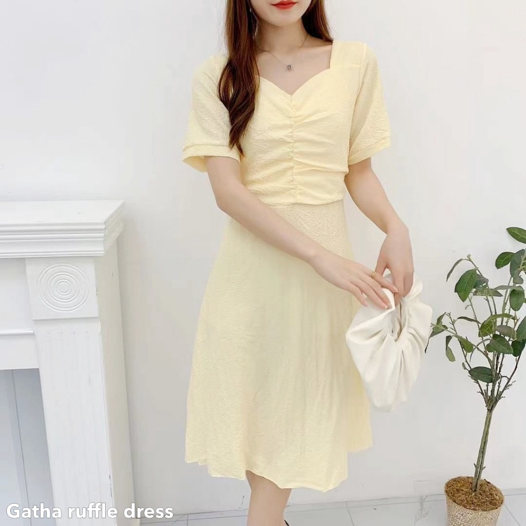 Gatha ruffle dress -Thejanclothes