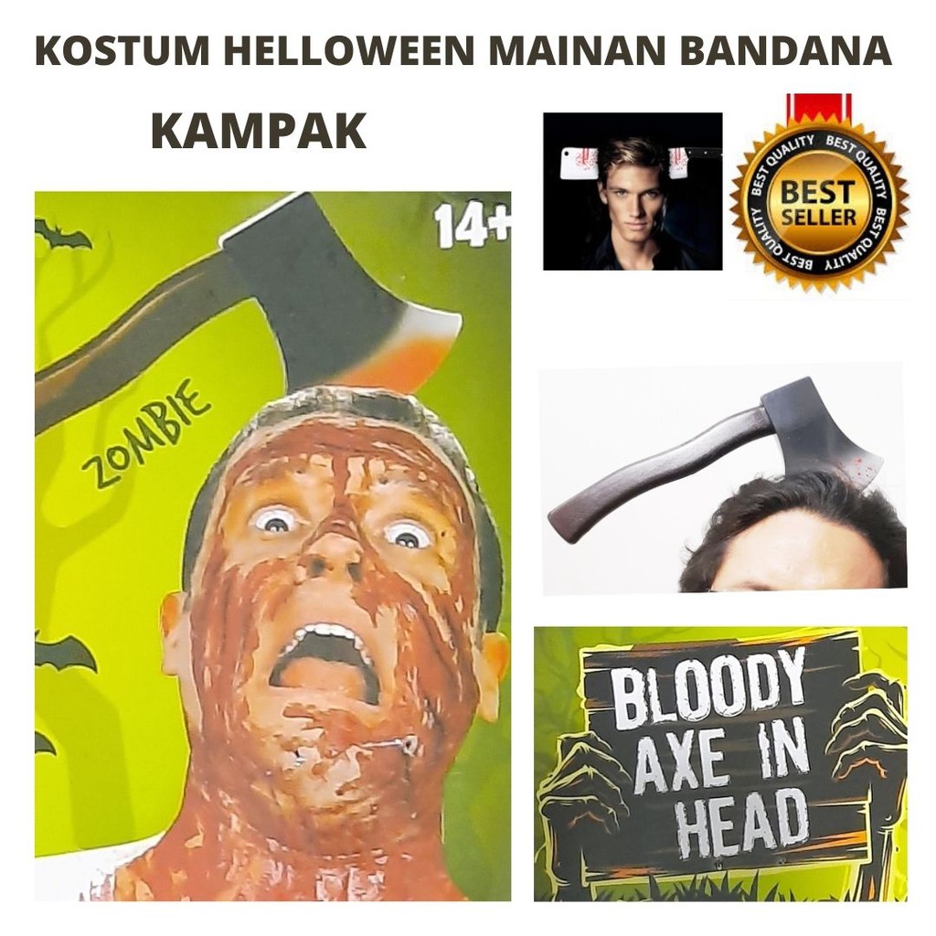 Mainan Unik Kostum Helloween Bendo Bandana Bando Kepala Ditusuk  114112