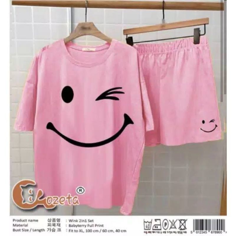 GHINA FASHION SET SETELAN WANITA WINK NSP