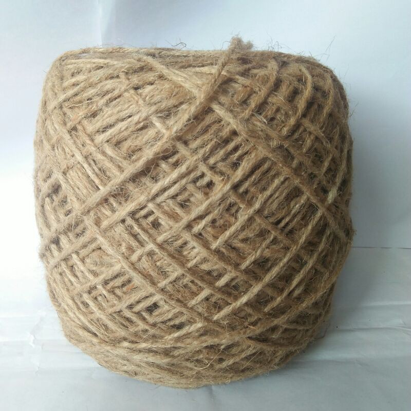 

1Kg (3ply) Benang Besar Tali Goni,Tali Rami, Jute, Tali Vintage, Craft, Aksesoris