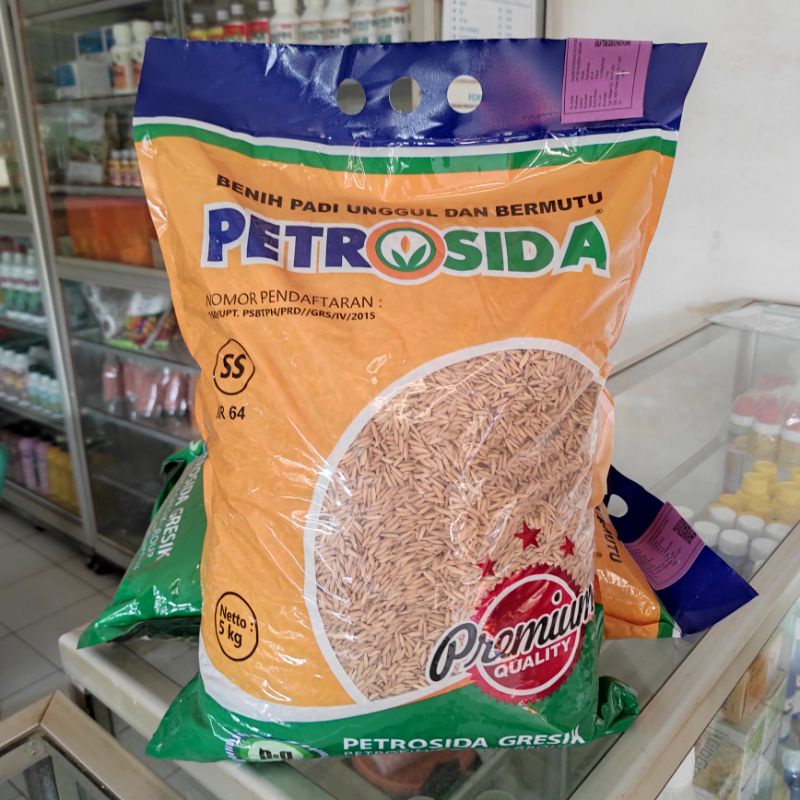 Benih Padi Inbrida Varietas IR-64 SS Petrosida Gresik - 5 Kg