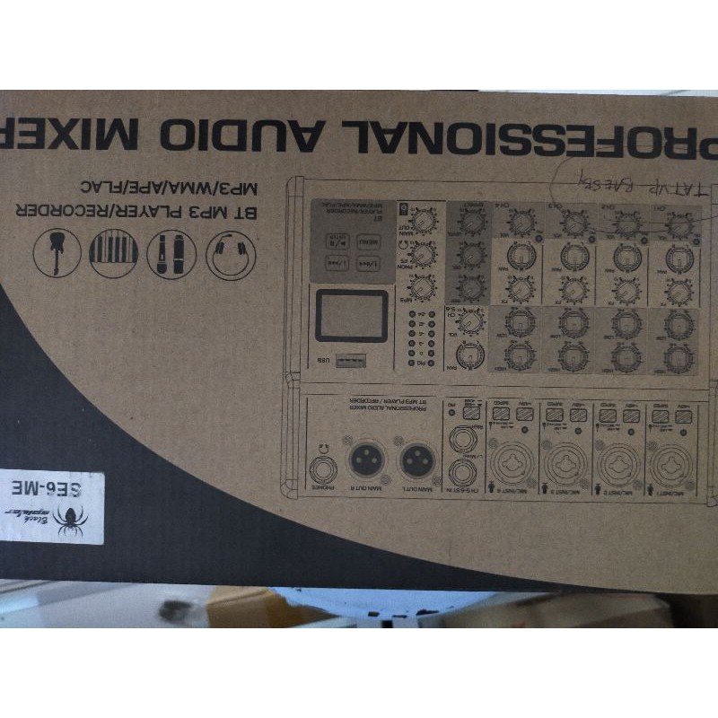 mixer black spider 4 channel