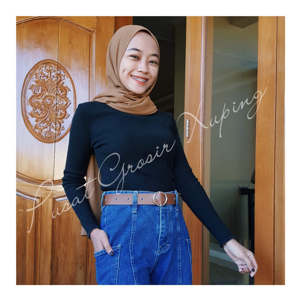 PGX Ring Belt Korea Ikat Pinggang Wanita Sabuk Gesper - IP048