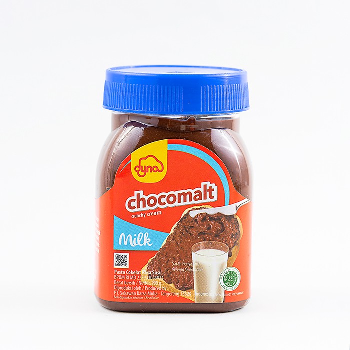 

Selai Coklat Susu - Dyna Chocmaltin Crunchy Milk 200gr