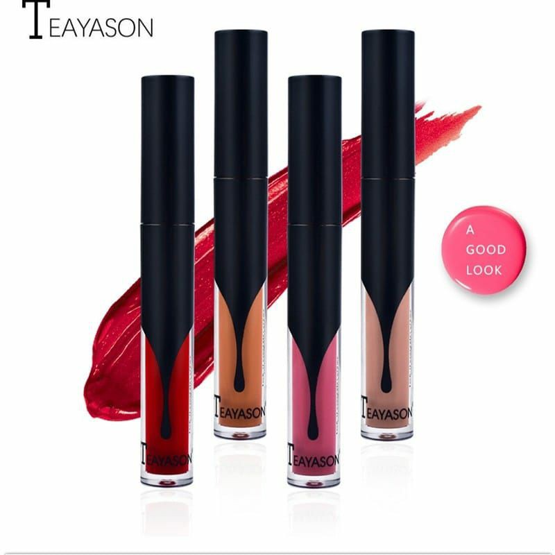 Lipstik cair glamour select Red velvet matte bludru krim bibir ringan tahan lama imoprt murah