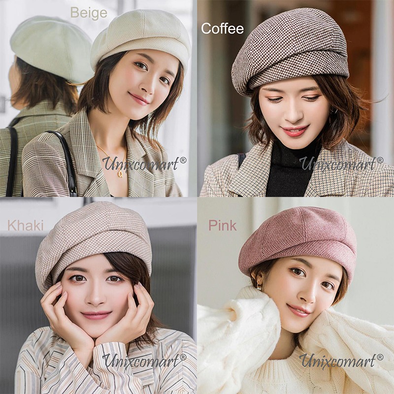 Topi Baret ALICE Hat Casual Korea Fashion Wanita Dewasa Newsboy Beret